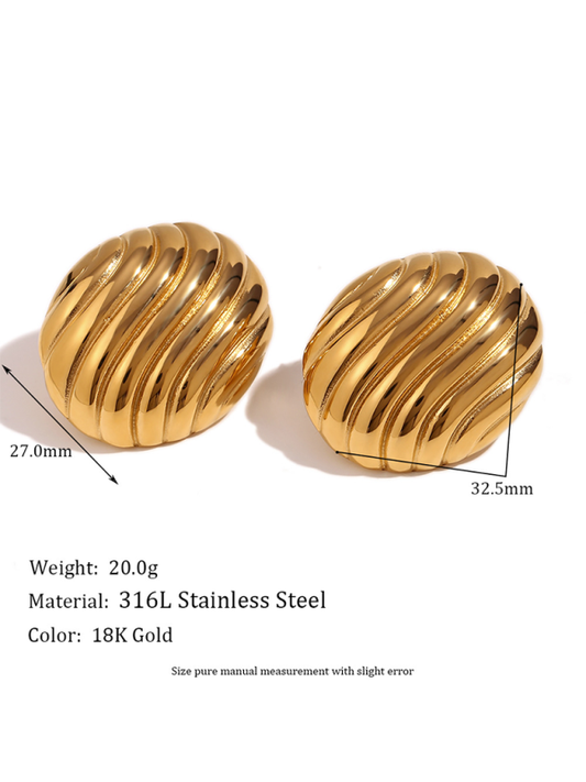 Fashion retro earrings hollow geometric hoop earrings