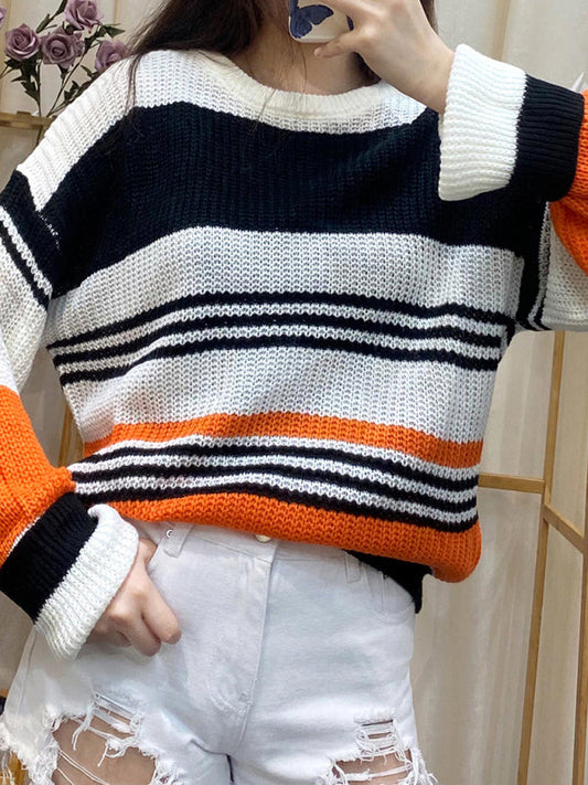 Women's Fashion Trend Striped Sweater