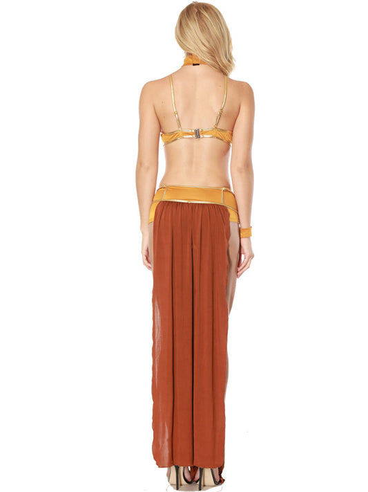 European and American women's halloween dance queen dress long skirt costume