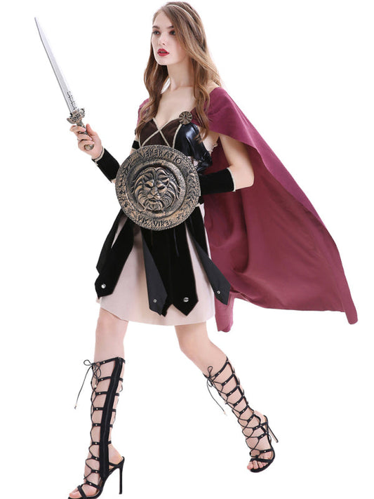 Halloween Costume Medieval Roman Spartan Woman Warrior