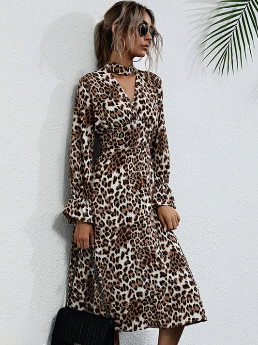 Women's long -sleeved new product fashion and comfortable dress