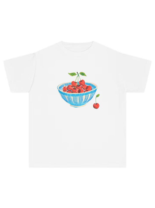 Women's personalized printed graphic T-shirt short-sleeved tops